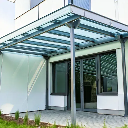 Auvent en acier à Ransart